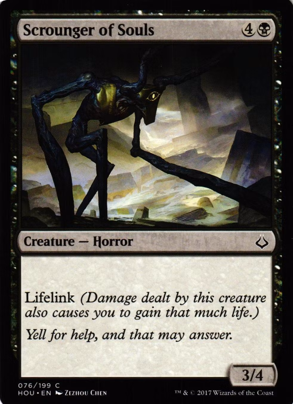 Scrounger of Souls Common 076/199 Hour of Devesation (HOU) Magic the Gathering