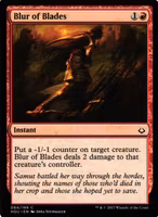 Blur of Blades Common 084/199 Hour of Devesation (HOU) Magic the Gathering
