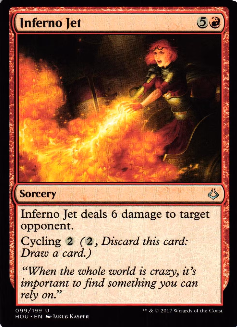 Inferno Jet Uncommon 099/199 Hour of Devesation (HOU) Magic the Gathering