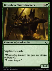 Bitterbow Sharpshooters Common 112/199 Hour of Devesation (HOU) Magic the Gathering