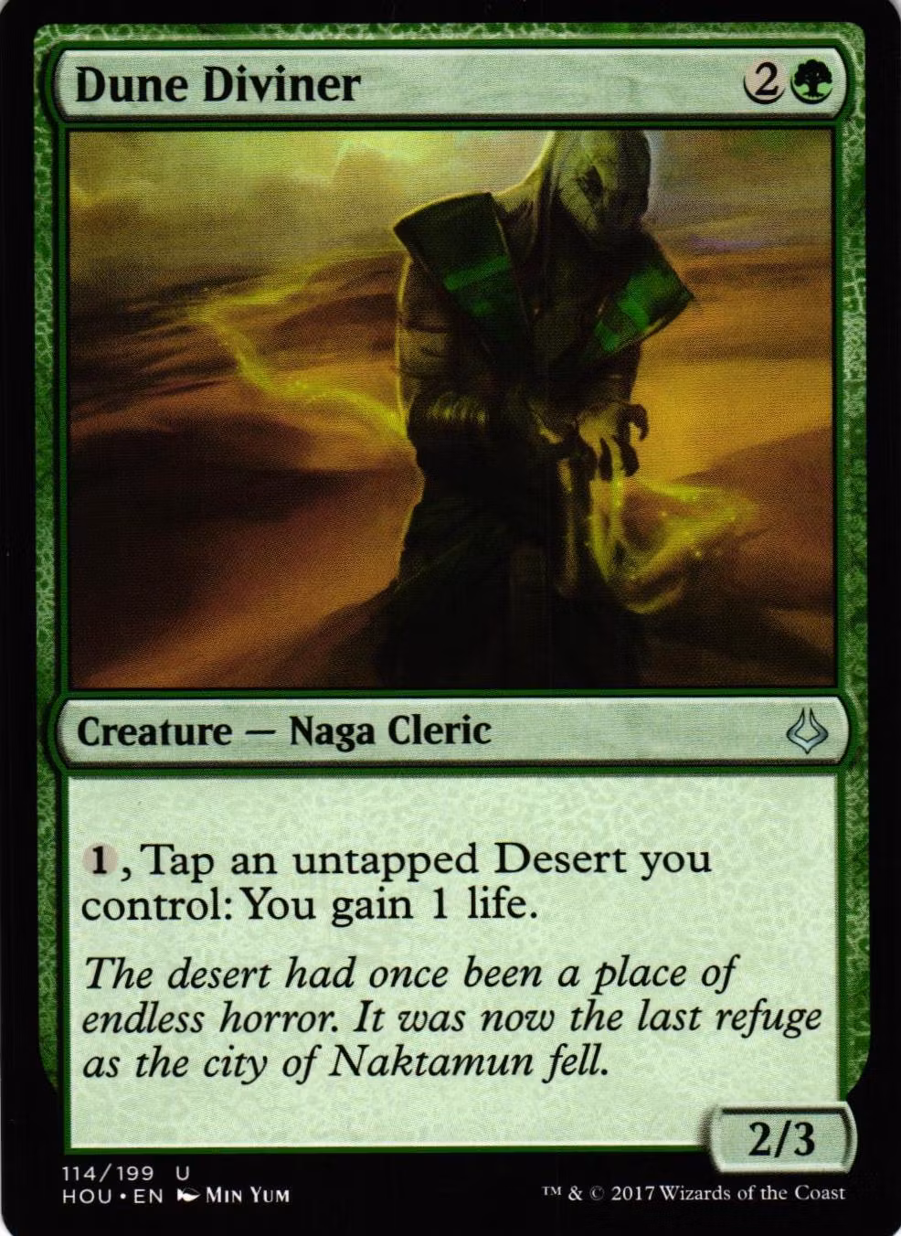 Dune Diviner Uncommon 114/199 Hour of Devesation (HOU) Magic the Gathering