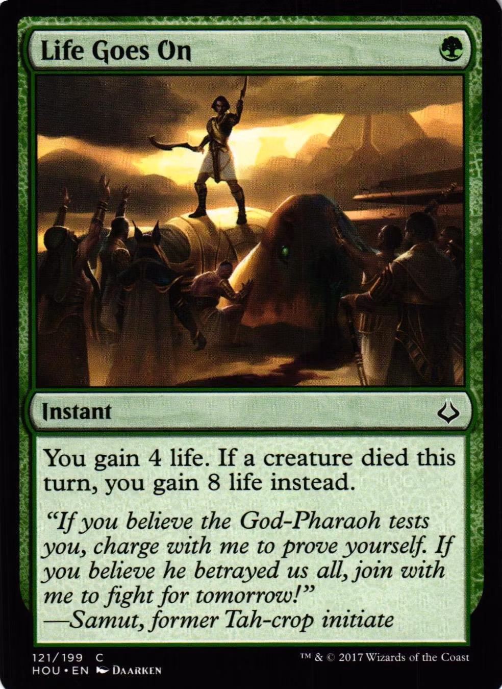 Life Goes On Common 121/199 Hour of Devesation (HOU) Magic the Gathering