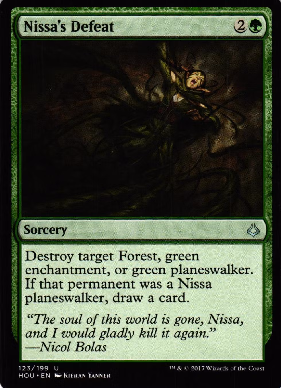 Nissas Defeat Uncommon 123/199 Hour of Devesation (HOU) Magic the Gathering