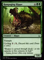 Rampaging Hippo Common 128/199 Hour of Devesation (HOU) Magic the Gathering