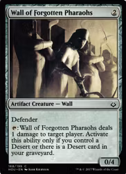 Wall of Forgotten Pharaohs Common 168/199 Hour of Devesation (HOU) Magic the Gathering