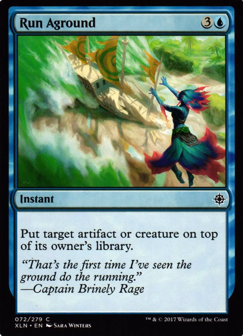 Run Aground Common 072/279 Ixalan (XLN) Magic the Gathering