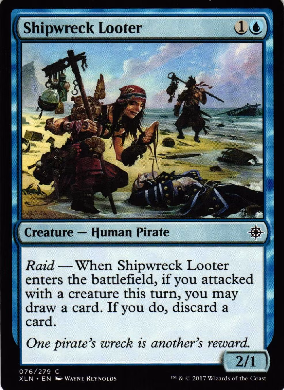Shipwreck looter Common 076/279 Ixalan (XLN) Magic the Gathering