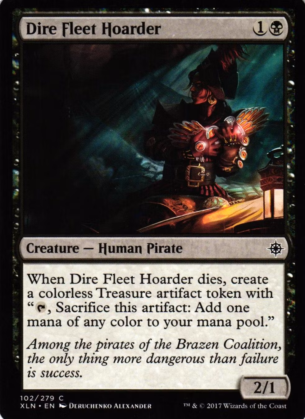 Dire Fleet Hoarder Common 102/279 Ixalan (XLN) Magic the Gathering