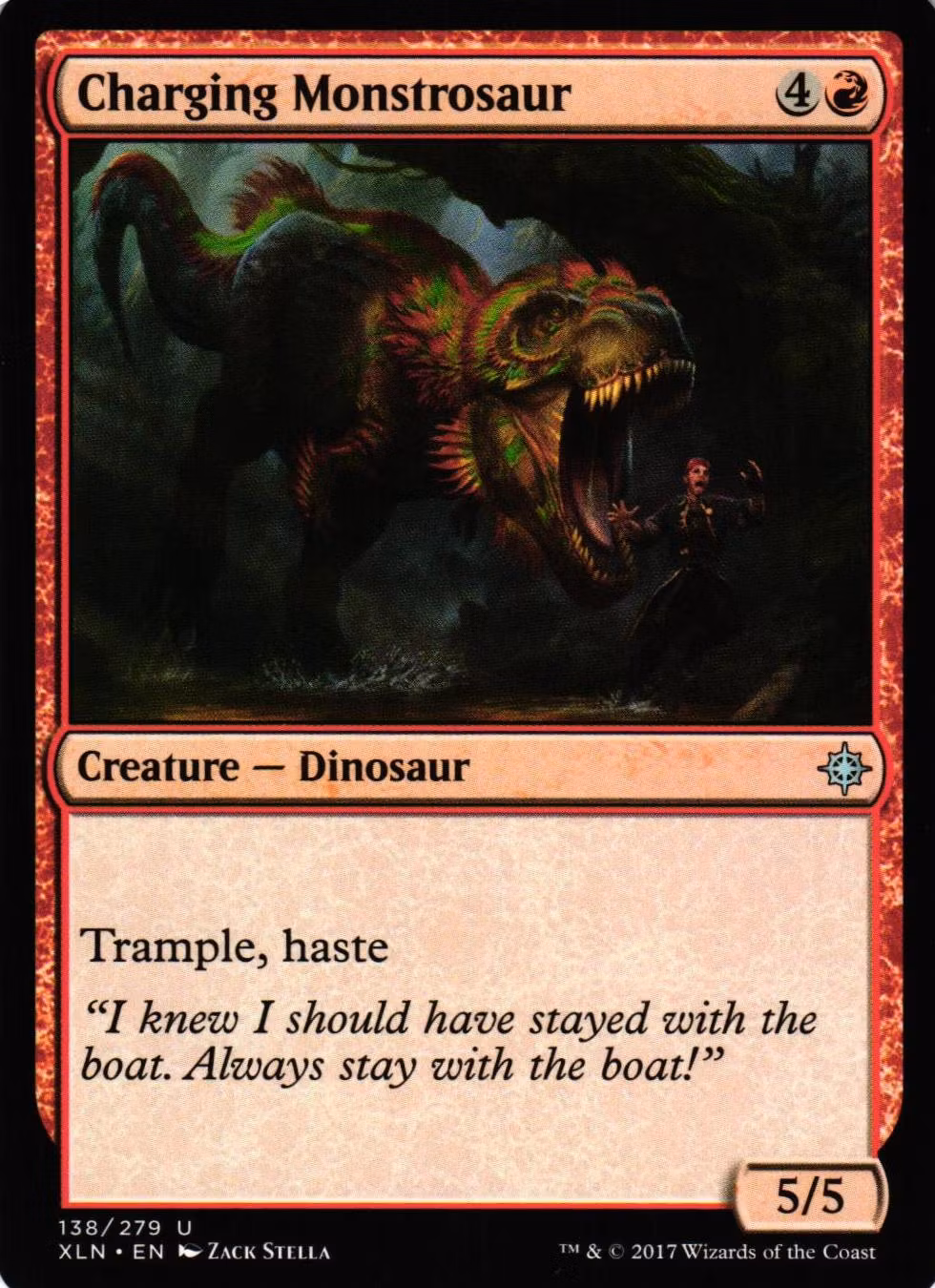 Charging Monstrosaur Uncommon 138/279 Ixalan (XLN) Magic the Gathering