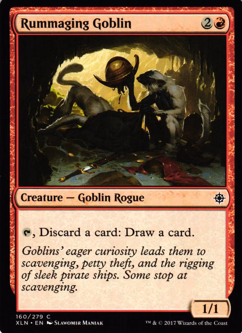 Rummaging Goblin Common 160/279 Ixalan (XLN) Magic the Gathering