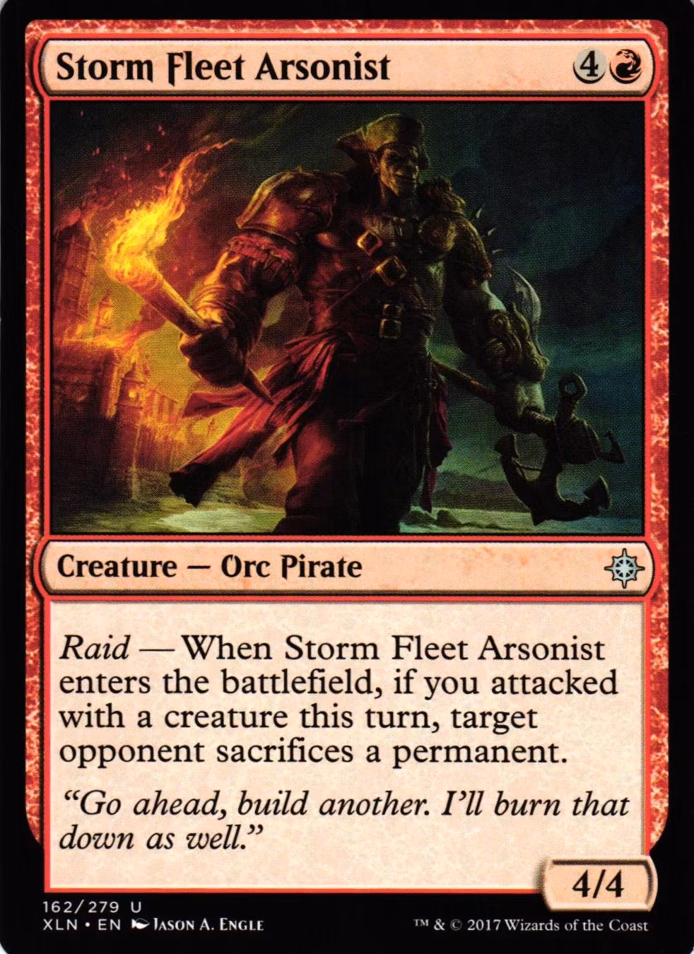 Storm Fleet Arsonist Uncommon 162/279 Ixalan (XLN) Magic the Gathering