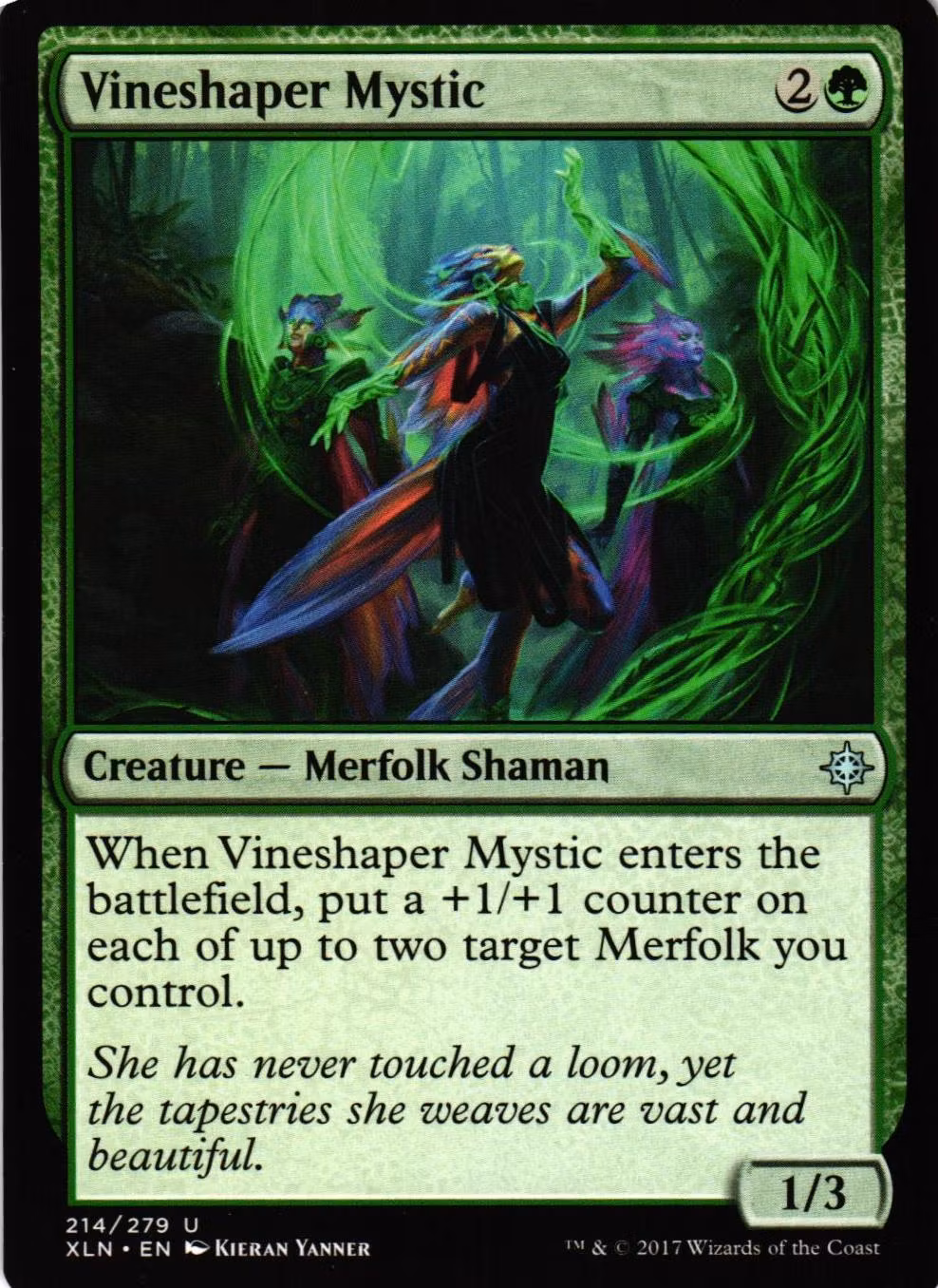 Vineshaper Mystic Uncommon 214/279 Ixalan (XLN) Magic the Gathering