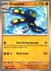 Grapploct Uncommon 052/091 Paldean Fates Pokemon