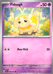 Fidough Common 038/091 Paldean Fates Pokemon
