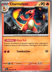 Charmeleon Uncommon 008/091 Paldean Fates Pokemon