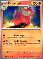 Camerupt Uncommon 012/091 Paldean Fates Pokemon