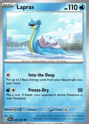 Lapras Common 016/091 Paldean Fates Pokemon