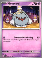 Greavard Common 042/091 Paldean Fates Pokemon
