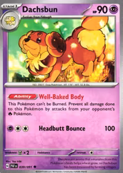 Dachsbun Uncommon 039/091 Paldean Fates Pokemon