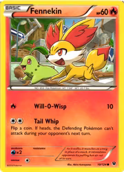 Fennekin Common 10/124 Fates Collide Pokemon