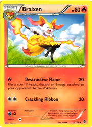 Braxien Uncommon 12/124 Fates Collide Pokemon