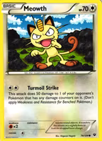 Meowth Common 74/124 Fates Collide Pokemon