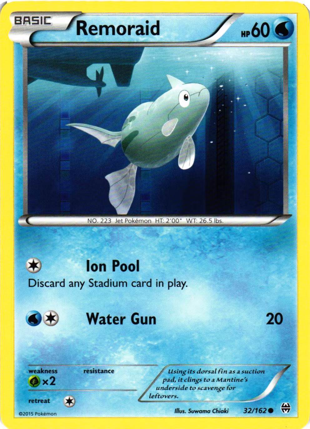 Remoraid Common 32/162 BREAKthrough Pokemon