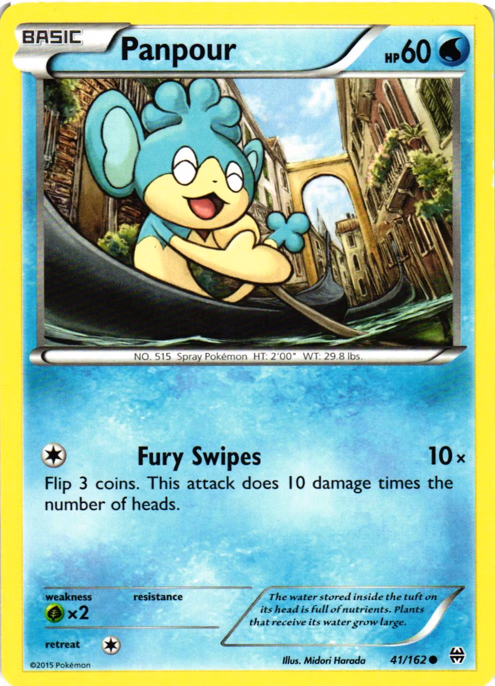 Panpour Common 41/162 BREAKthrough Pokemon