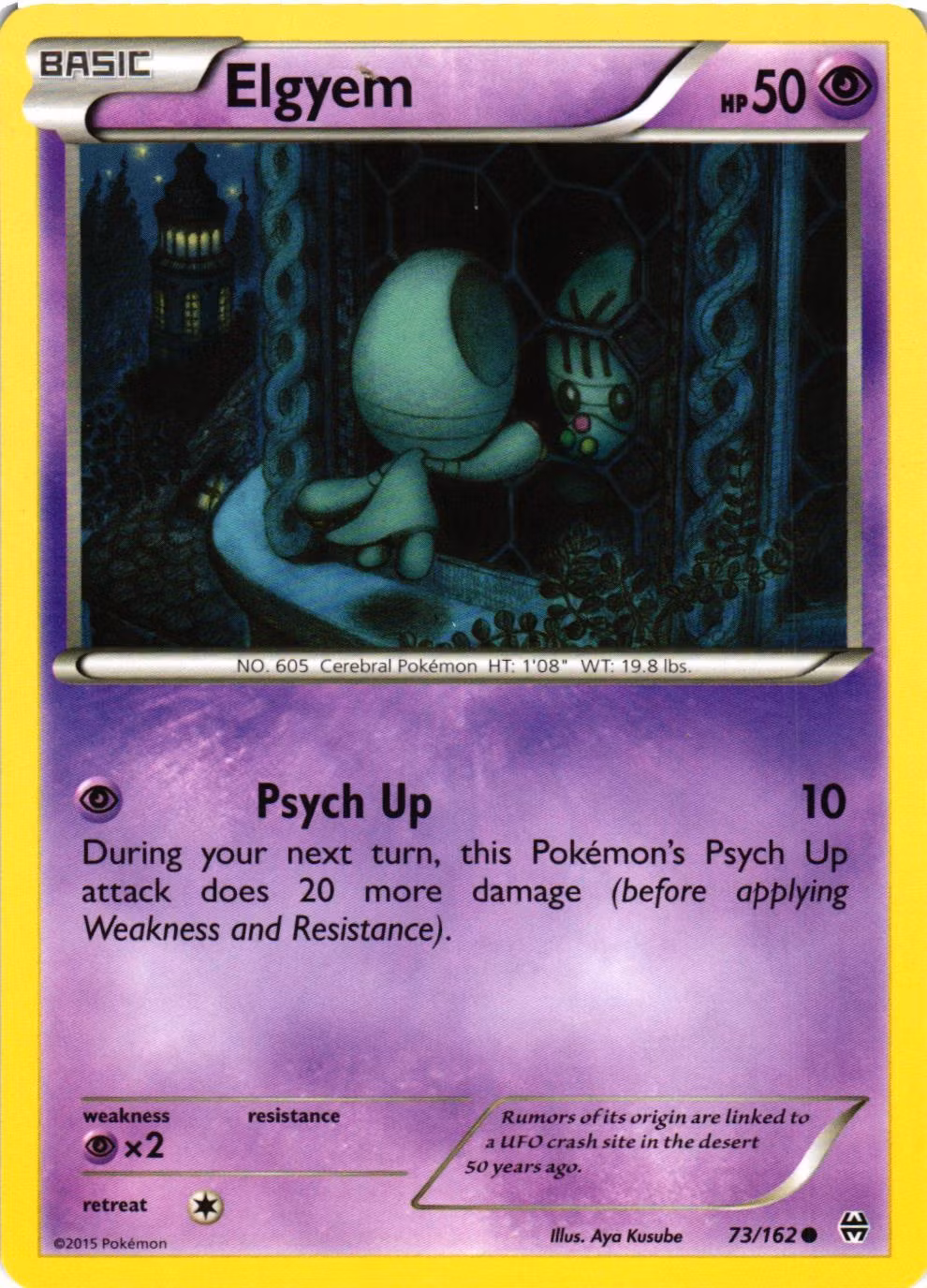 Elgyem Common 73/162 BREAKthrough Pokemon