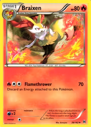 Braixen Uncommon 26/162 BREAKthrough Pokemon