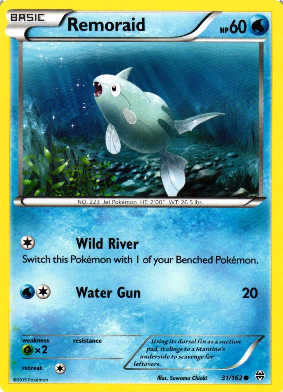 Remoraid Common 31/162 BREAKthrough Pokemon