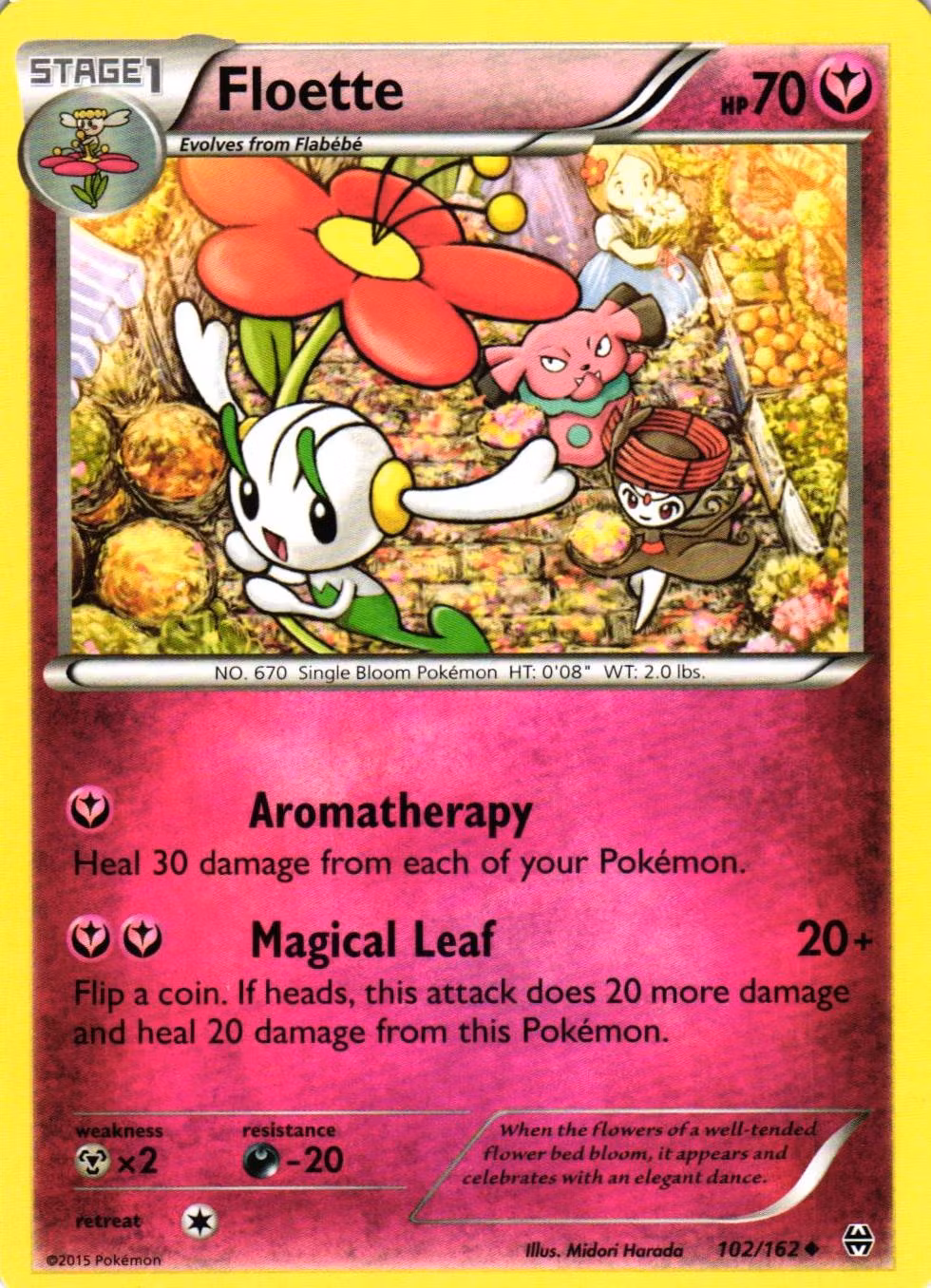 Floette Uncommon 102/162 BREAKthrough Pokemon