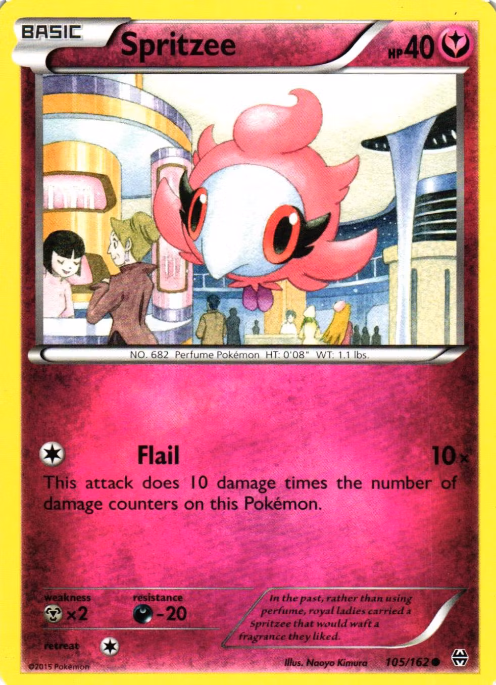 Spritzee Common 105/162 BREAKthrough Pokemon