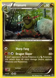 Fraxure Uncommon 110/162 BREAKthrough Pokemon