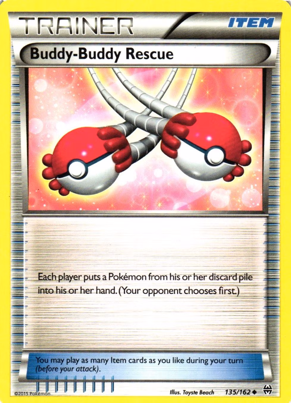 Buddy-Buddy Rescue Uncommon 135/162 BREAKthrough Pokemon
