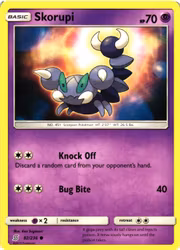 Skorupi Common 82/236 Unified Minds Pokemon