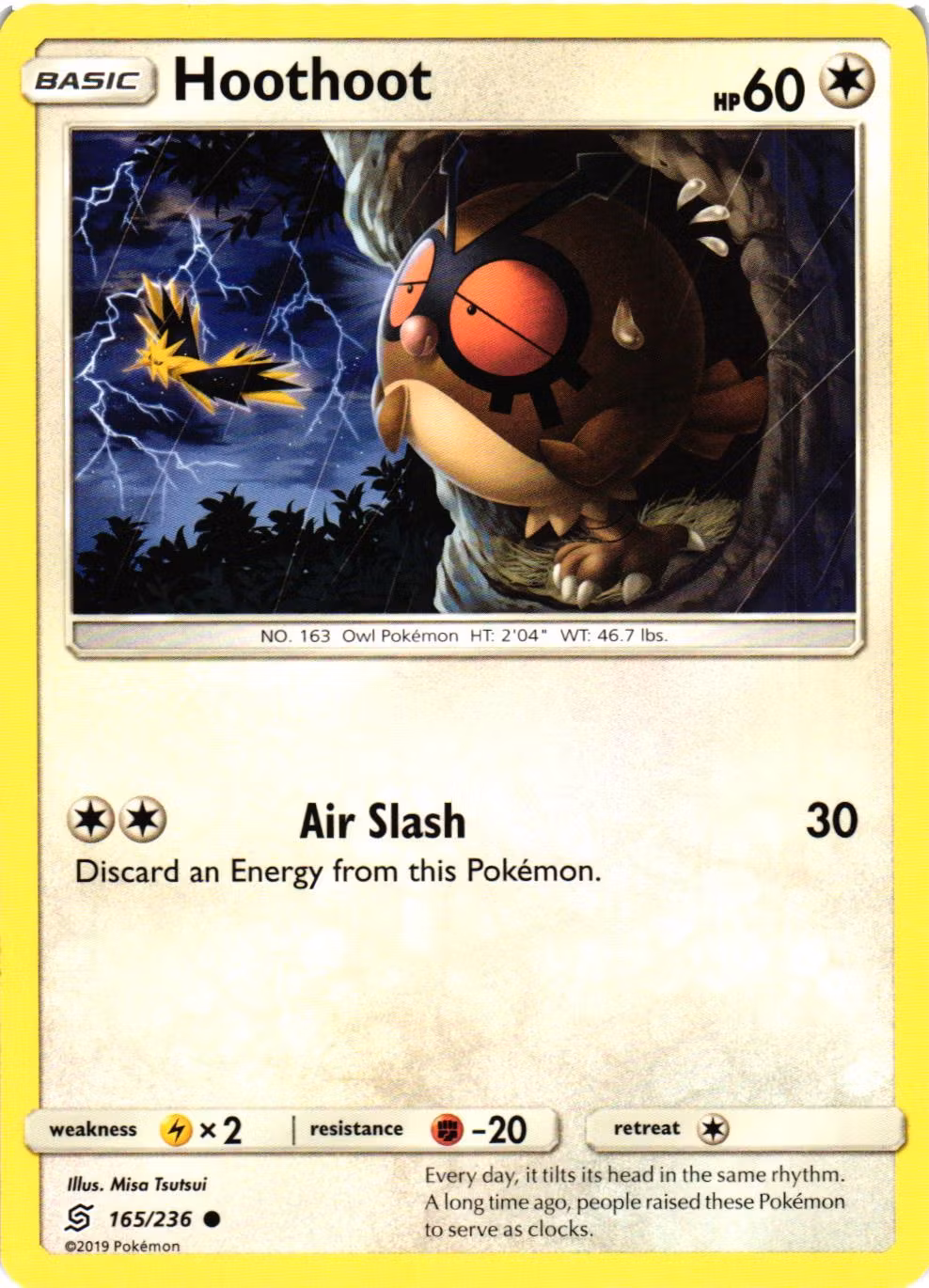 Hoothoot Common 165/236 Unified Minds Pokemon