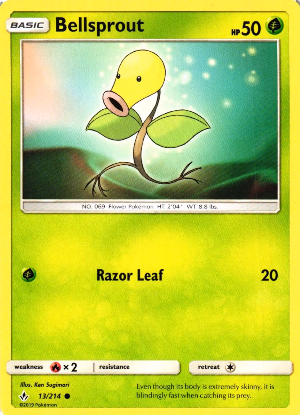 Bellsprout Common 13/214 Unbroken Bonds Pokemon