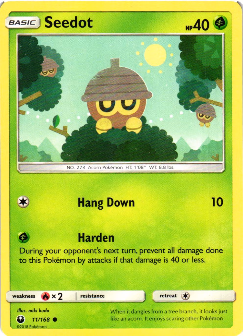 Seedot Common 11/168 Celestial Storm Pokemon