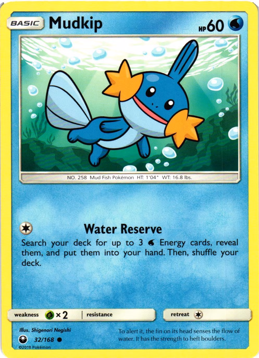 Mudkip Common 32/168 Celestial Storm Pokemon