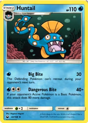 Huntail Uncommon 42/168 Celestial Storm Pokemon