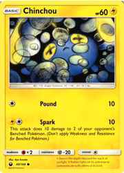 Chinchou Common 49/168 Celestial Storm Pokemon