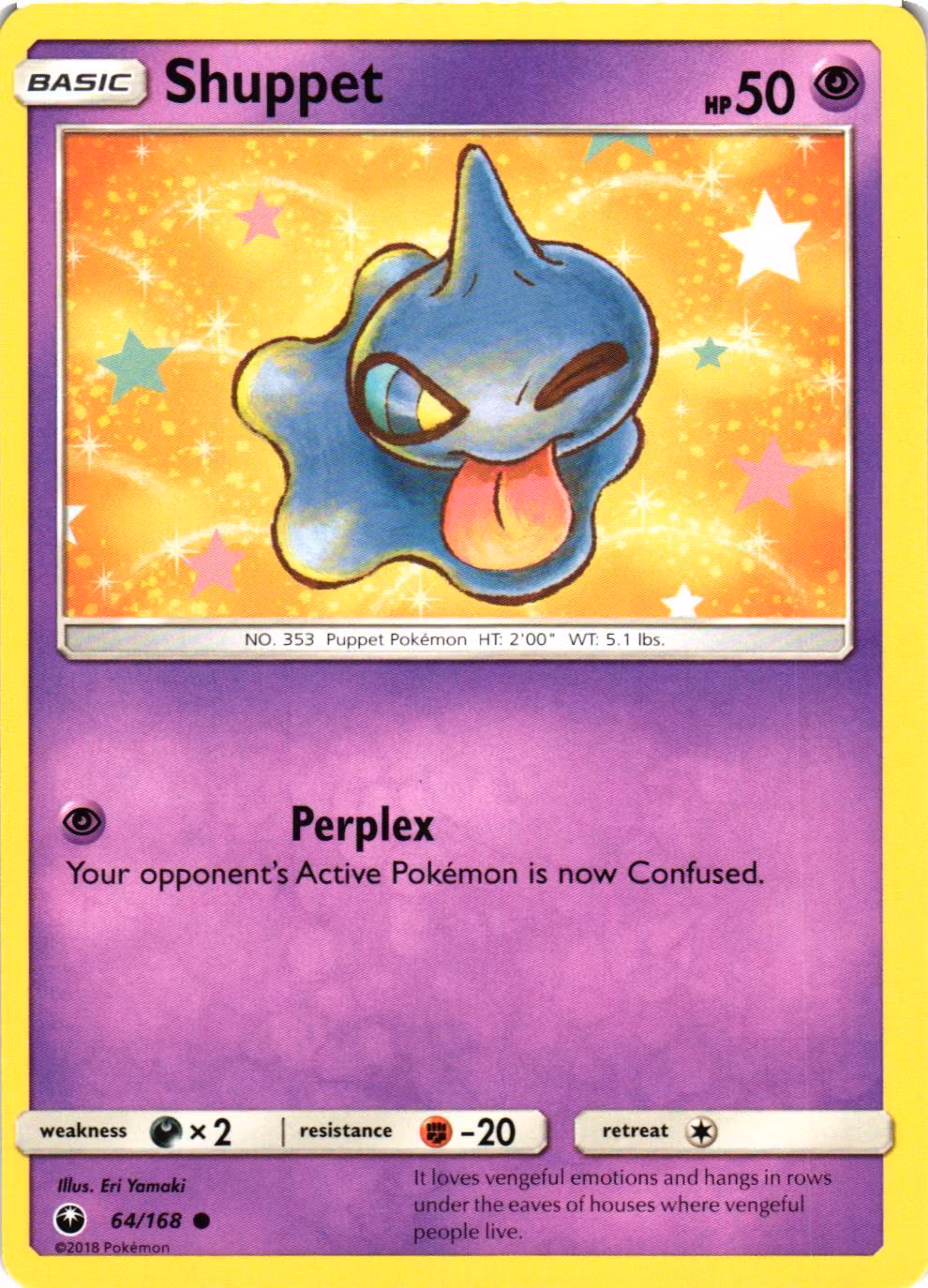 Shuppet Common 64/168 Celestial Storm Pokemon