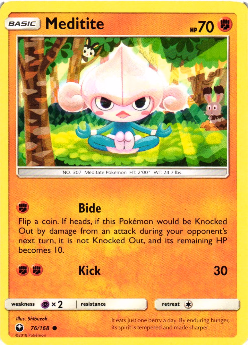 Meditite Common 76/168 Celestial Storm Pokemon