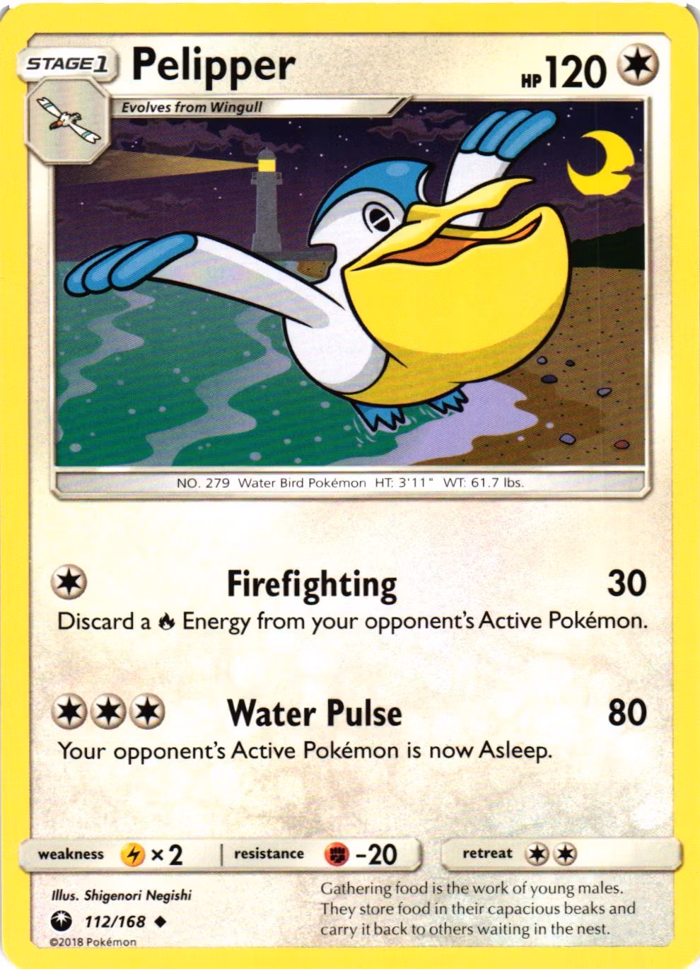 Pelipper Uncommon 112/168 Celestial Storm Pokemon