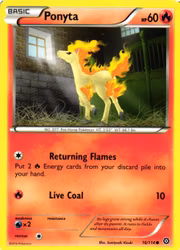 Ponyta Common 16/114 Steam Siege Pokemon
