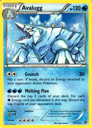 Avalugg Rare 37/114 Steam Siege Pokemon