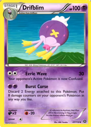 Drifblim Uncommon 47/114 Steam Siege Pokemon