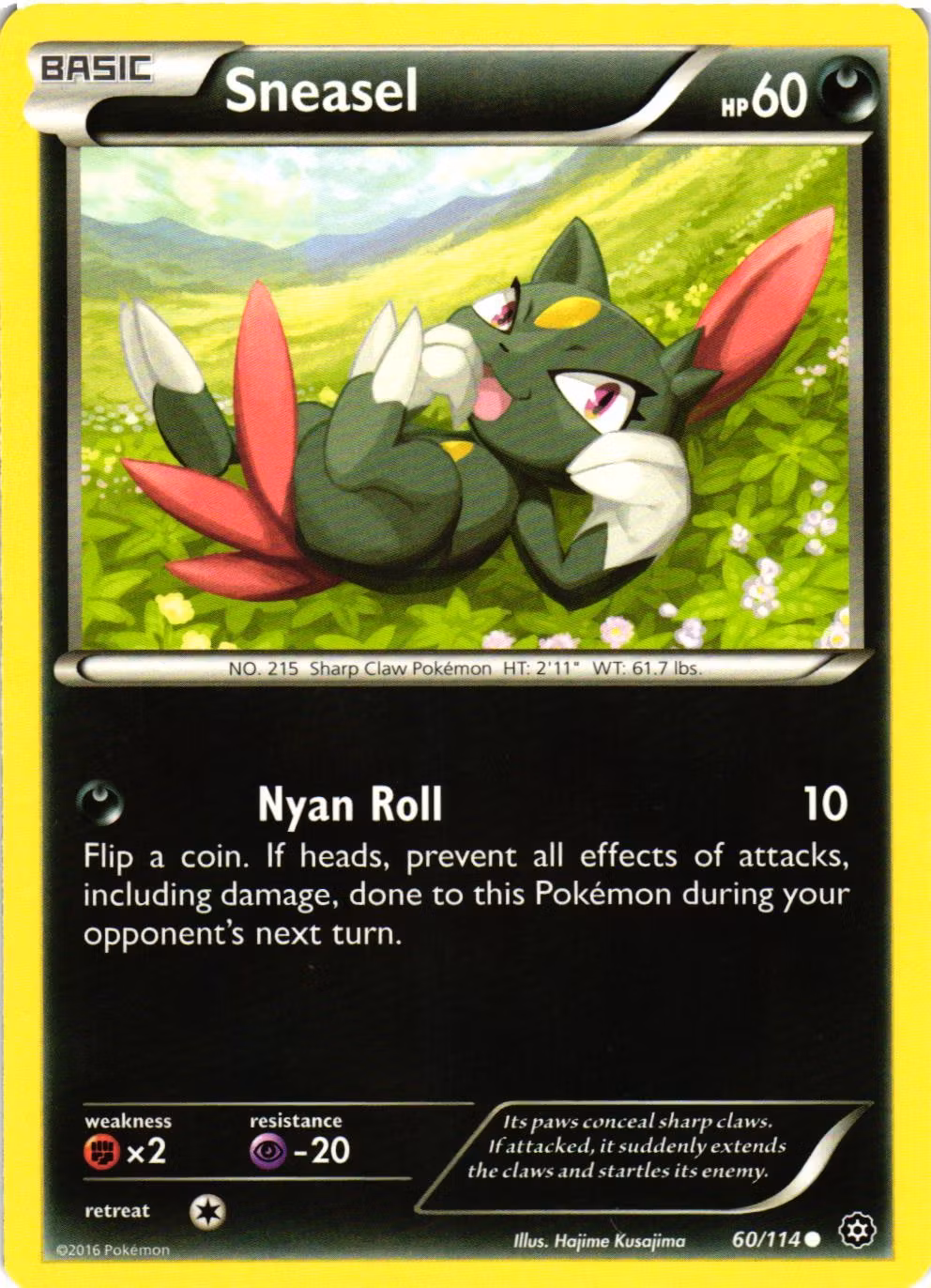 Sneasel Common 60/114 Steam Siege Pokemon