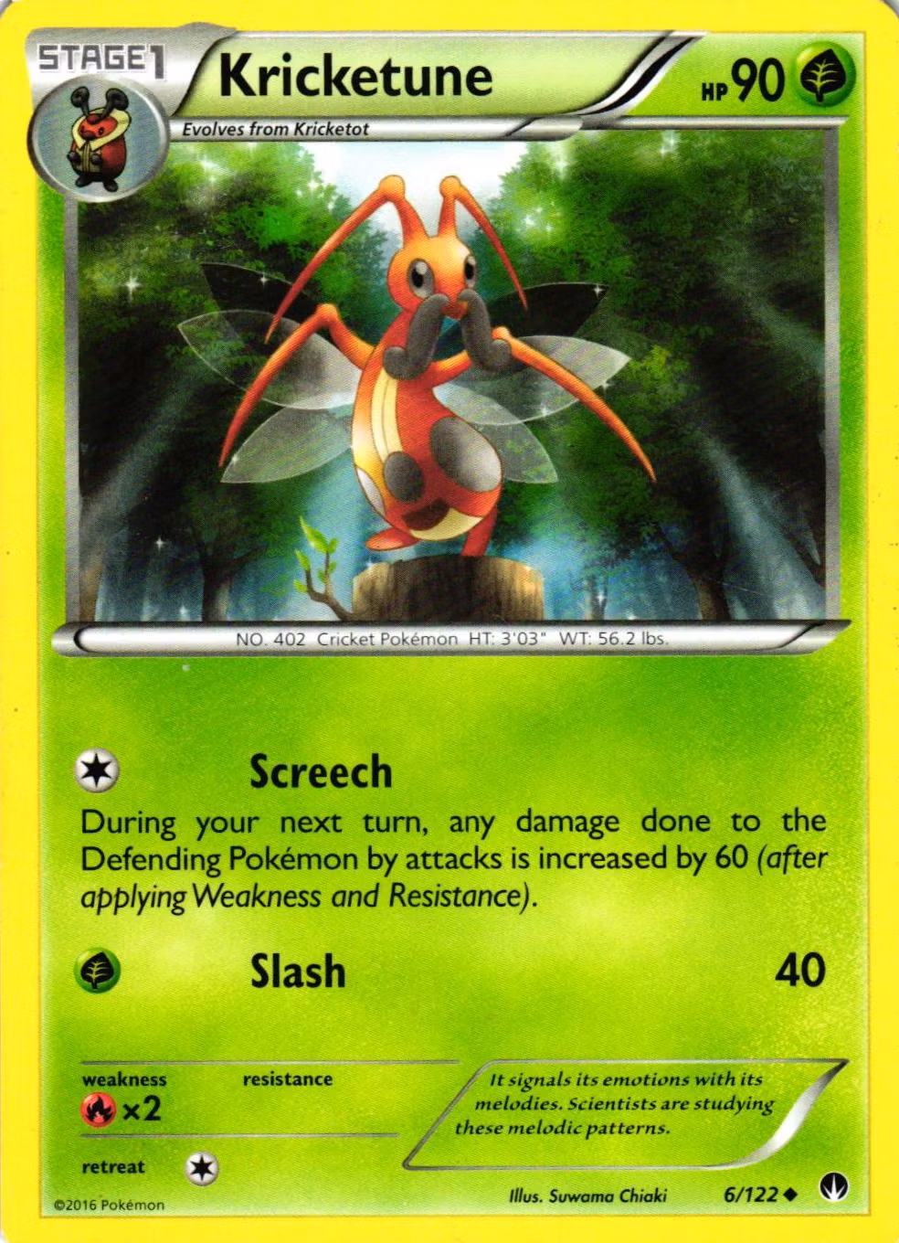 Kricketune Uncommon 6/122 Break Point Pokemon